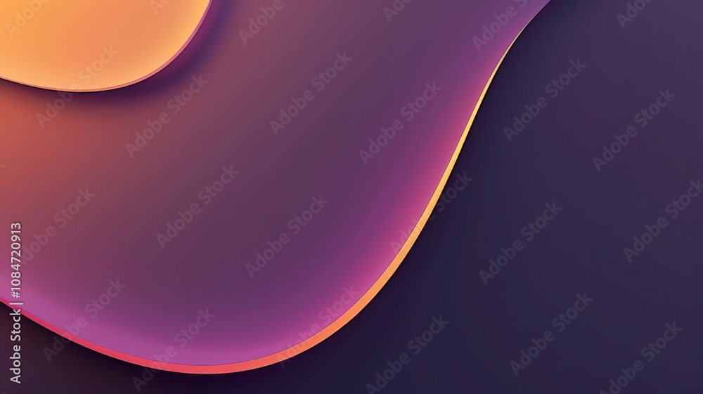 Obraz premium Wallpaper Abstract background with overlapping shapes creating a gradient effect, perfect for minimalist designs