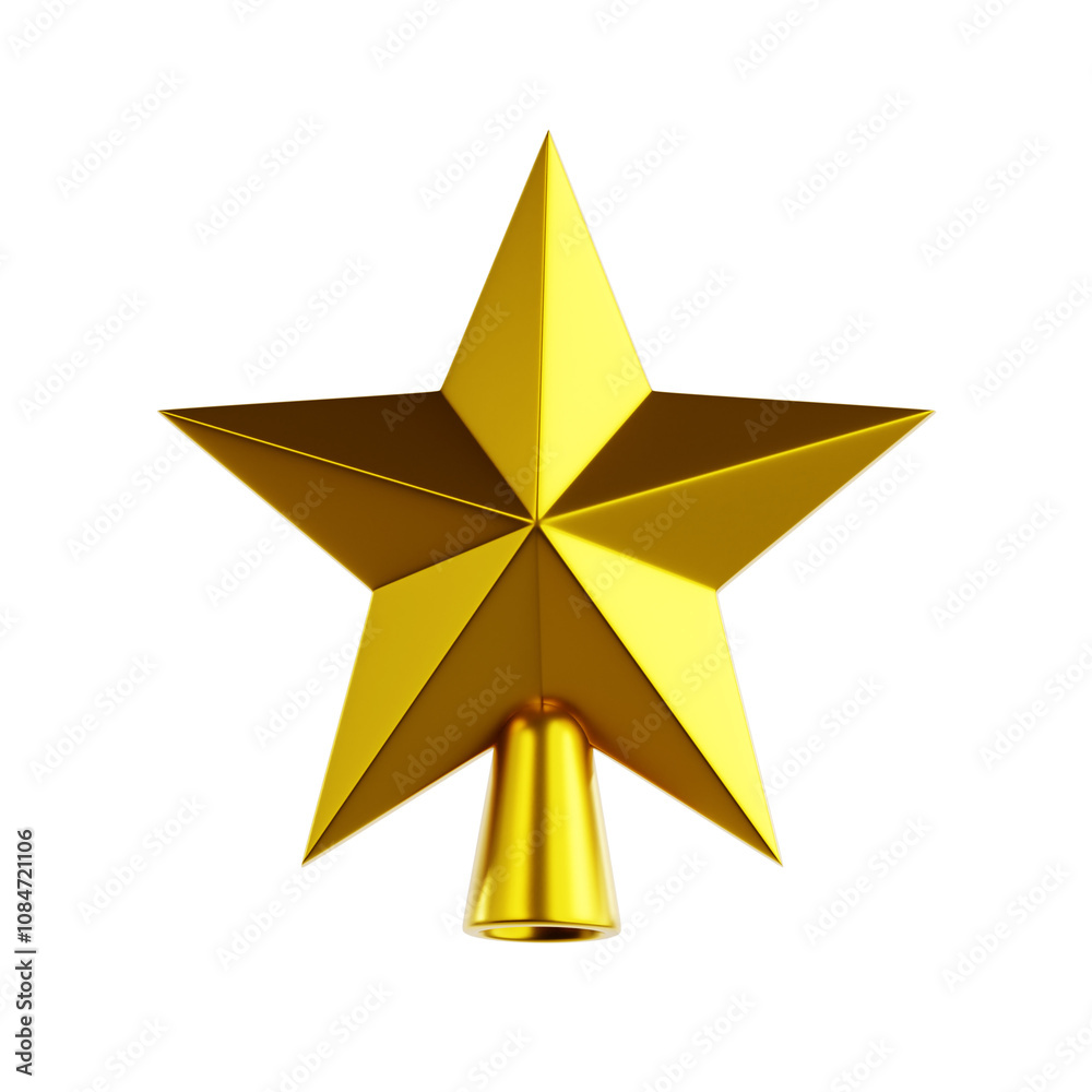 Golden Christmas Tree Star Topper Golden Christmas Tree Star Topper