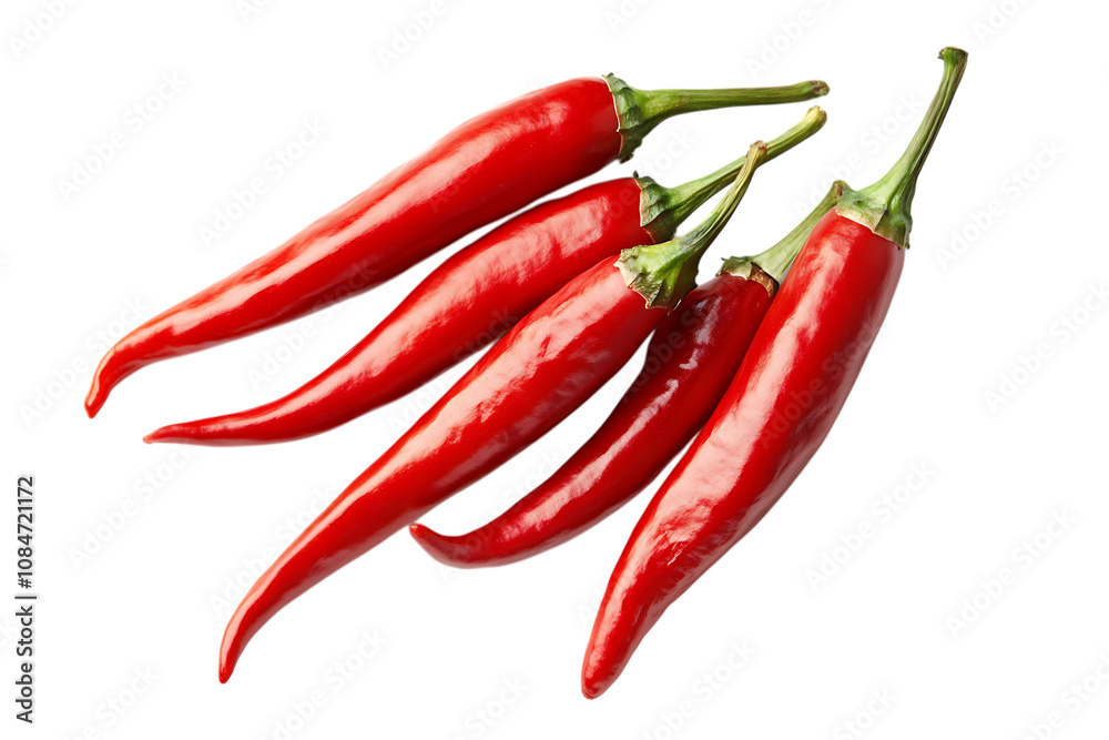 Red chili isolated png on a transparent background Red chili isolated png on a transparent background