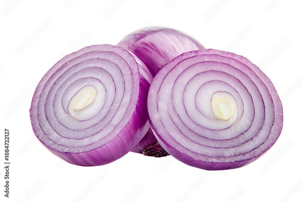 Onion bulbs slice isolated png on a transparent background Onion bulbs slice isolated png on a transparent background