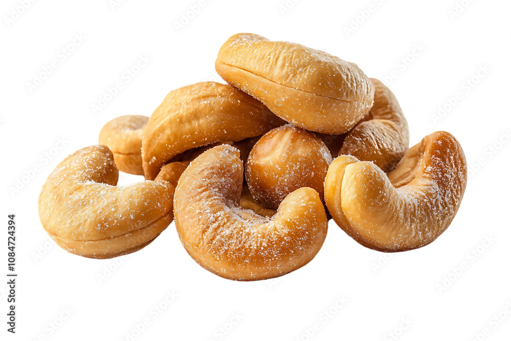 Salted cashew nut isolated png on a transparent background Salted cashew nut isolated png on a transparent background