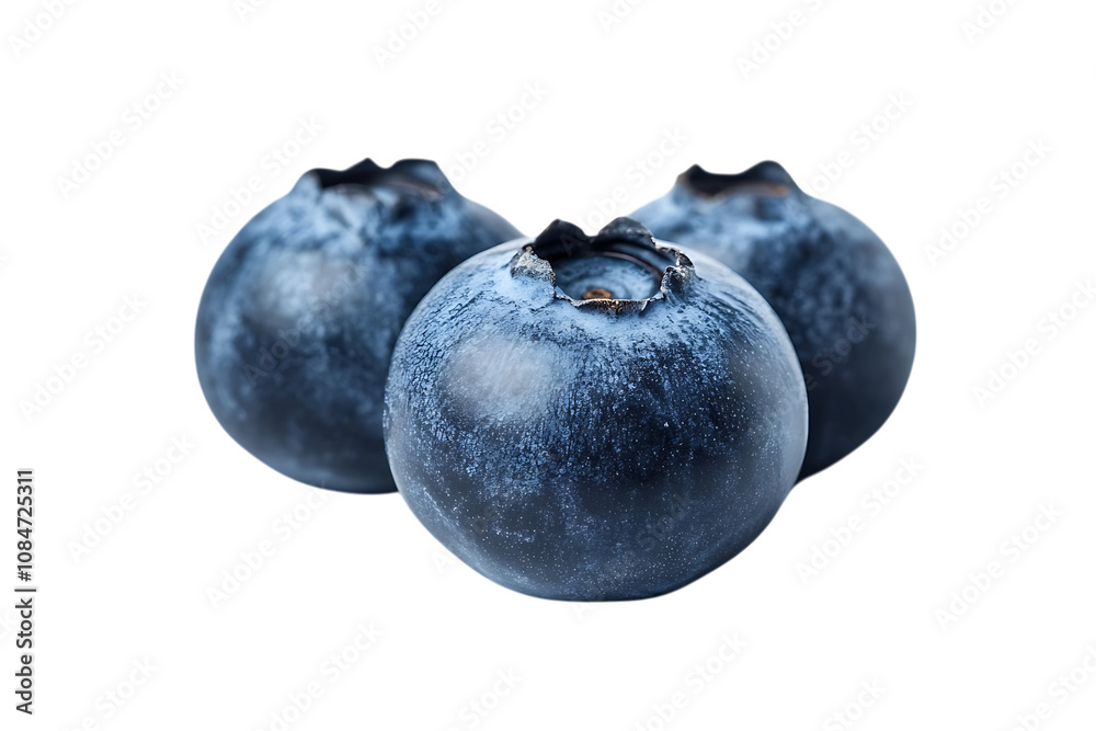 Blueberry isolated png on a transparent background