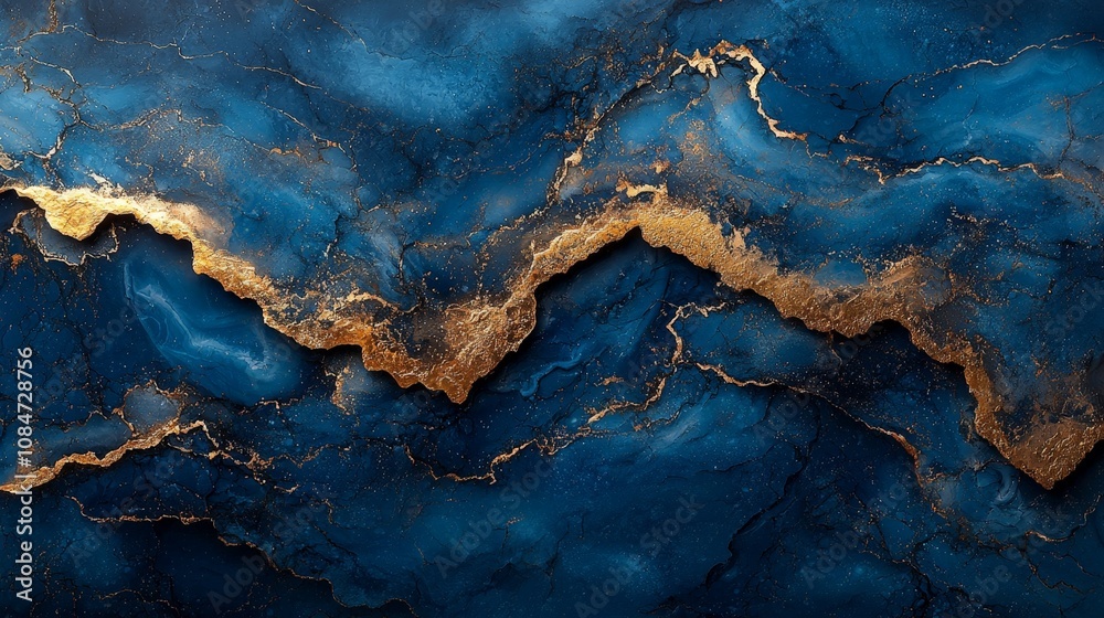 Abstract blue and gold marbled texture, perfect for backgrounds or artistic designs. Abstract blue and gold marbled texture, perfect for backgrounds or artistic designs.