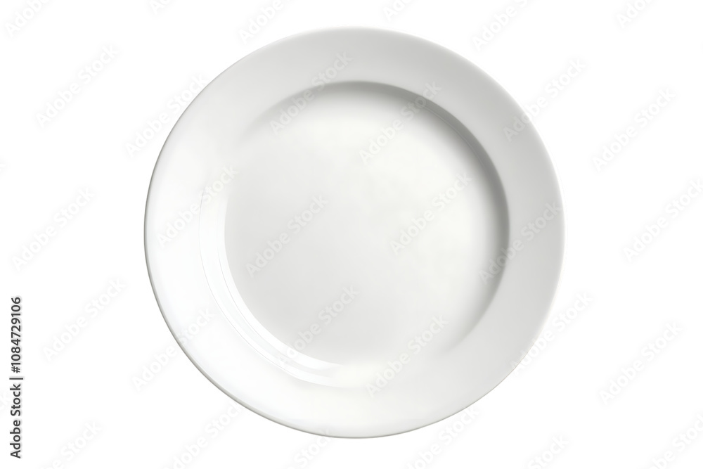 Empty plate isolated on a white background Empty plate isolated on a white background