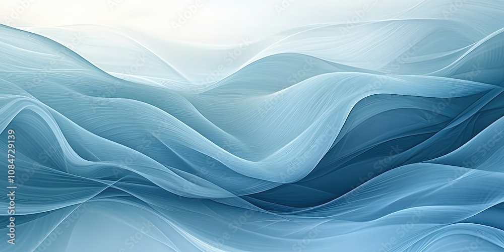 Fototapeta premium abstract blue waves