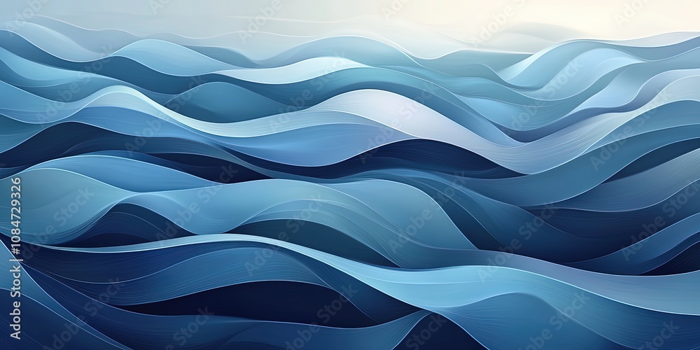 Obraz premium abstract blue waves