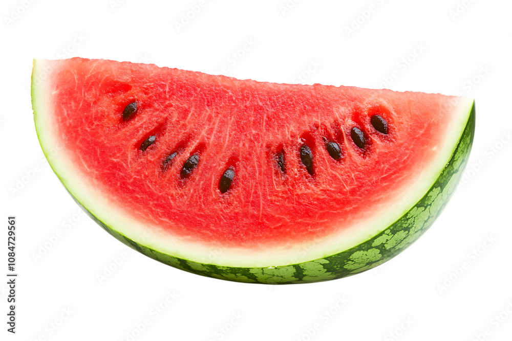 Slice of watermelon isolated on a white background Slice of watermelon isolated on a white background