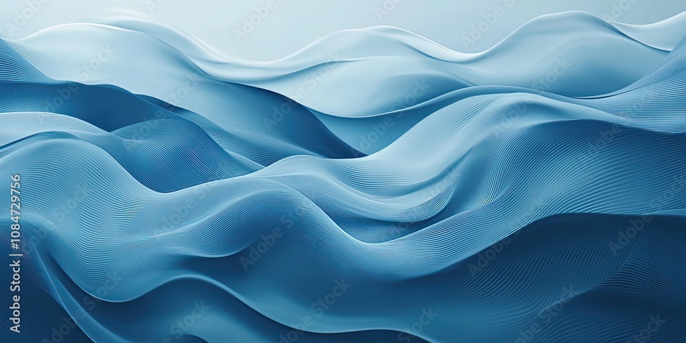 Obraz premium abstract blue waves