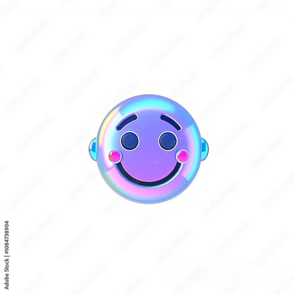 Fototapeta premium smiley face on white