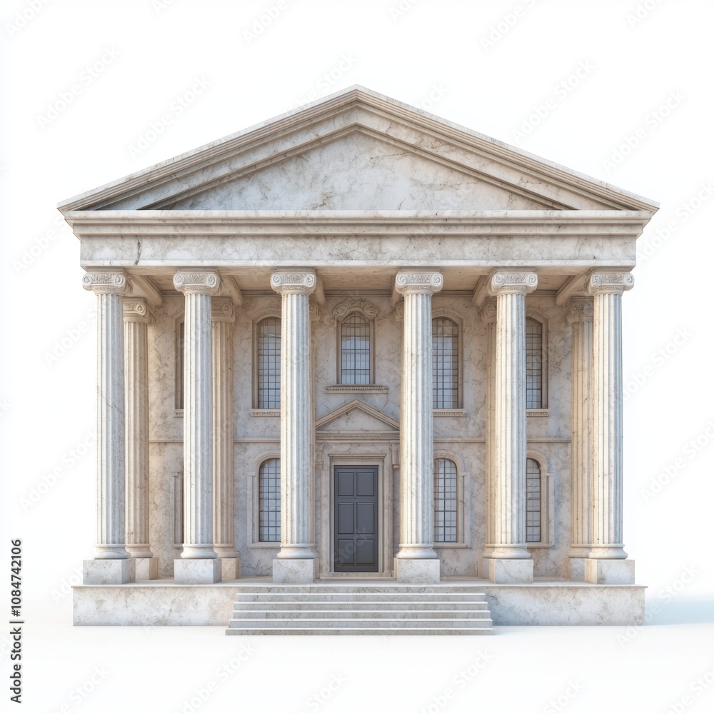 A majestic classical building with tall columns and detailed architecture, ideal for use in legal, historical, or educational content, representing justice, tradition, and civic pride, A majestic classical building with tall columns and detailed architecture, ideal for use in legal, historical, or educational content, representing justice, tradition, and civic pride,