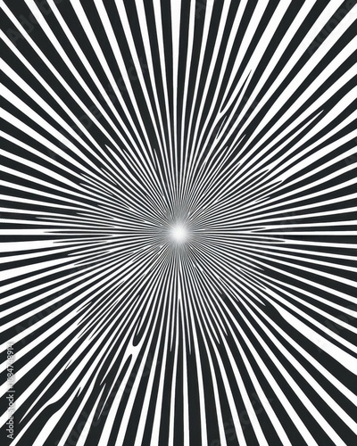 An optical illusion with a mesmerizing radial pattern