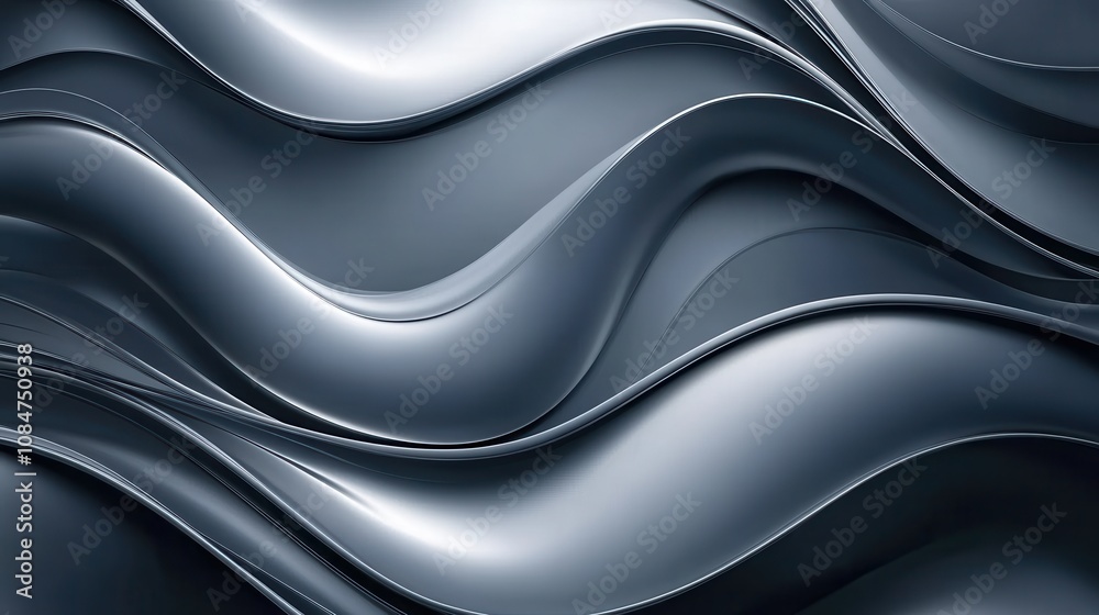 Elegant 3d abstract sleek wavy background with smooth flowing waves and modern monochrome gradient pattern for luxury wallpaper design and digital art texture concept Elegant 3d abstract sleek wavy background with smooth flowing waves and modern monochrome gradient pattern for luxury wallpaper design and digital art texture concept