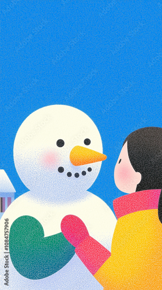 Fototapeta premium snowman 