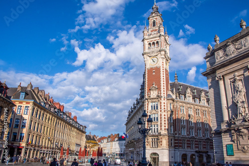 Canvas Print Walking around Lille France