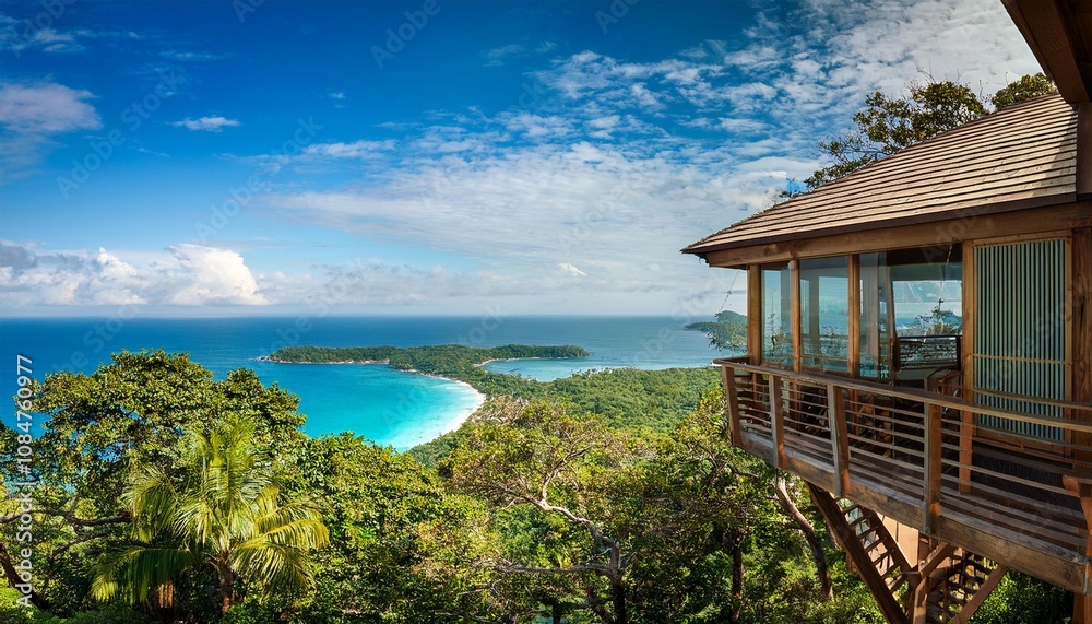 Fototapeta premium house on the sea