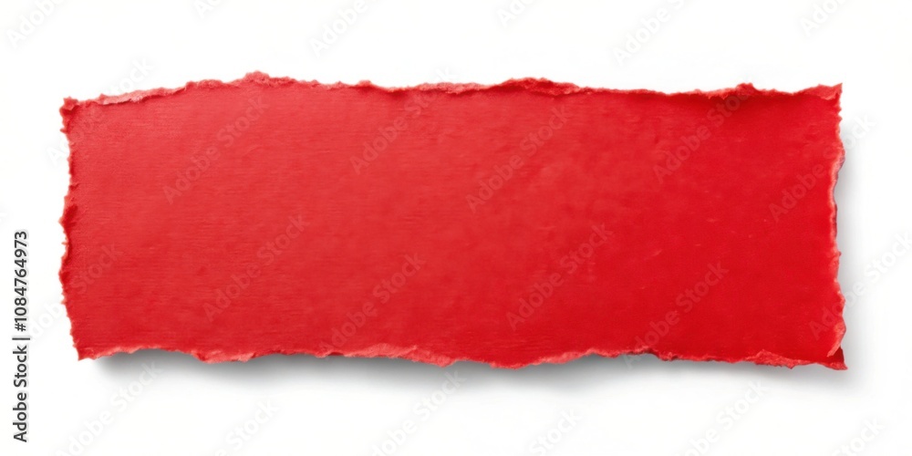 Red paper sticker isolated with torn edges , torn, isolated, red, sticker, paper, torn edges, adhesive, label, blank Red paper sticker isolated with torn edges , torn, isolated, red, sticker, paper, torn edges, adhesive, label, blank