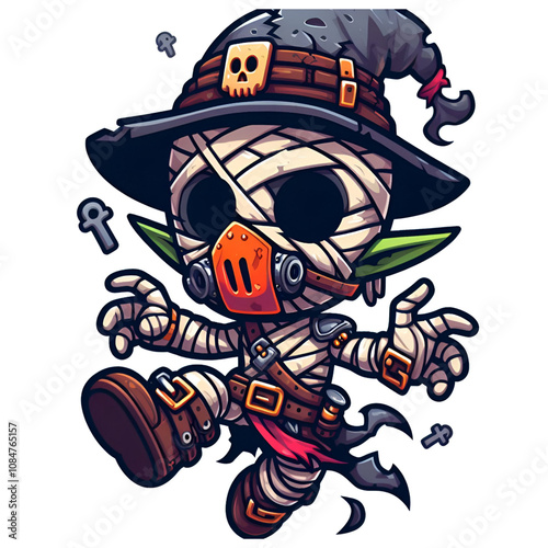 halloween pirate skull