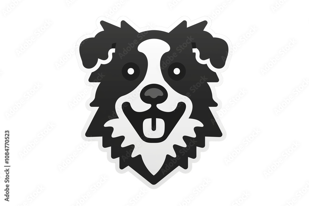 PNG cut out isolated background. A playful black and white illustration of a happy dog’s face, perfect for use in pet-related apps, dog care services, and pet adoption platforms. PNG cut out isolated background. A playful black and white illustration of a happy dog’s face, perfect for use in pet-related apps, dog care services, and pet adoption platforms.