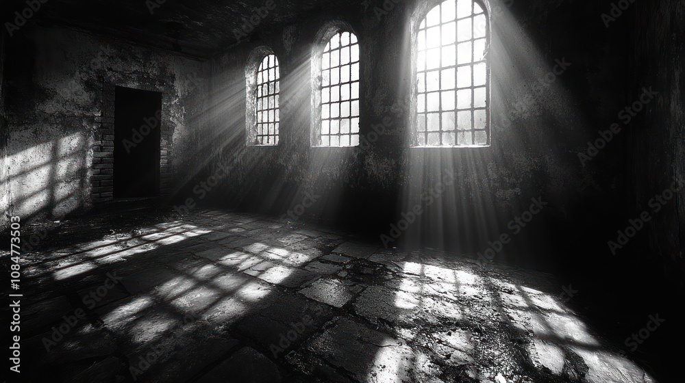 Light Rays in a Abandoned Building Light Rays in a Abandoned Building