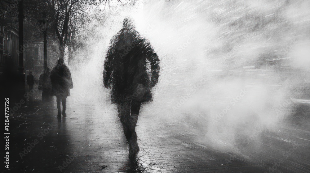 Obraz premium Blurred Motion In Cityscape