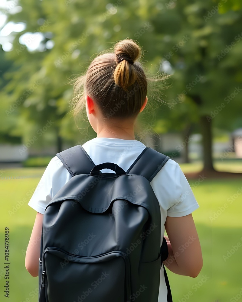 Fototapeta premium enfants qui vont à l'école