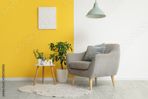 Modern interior design with...