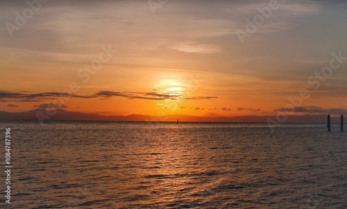sunset on the beach Australia