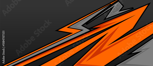 Abstract stripe racing background designs for wrap cargo van, race car, pickup truck, adventure vehicle. Car wrap design vector
