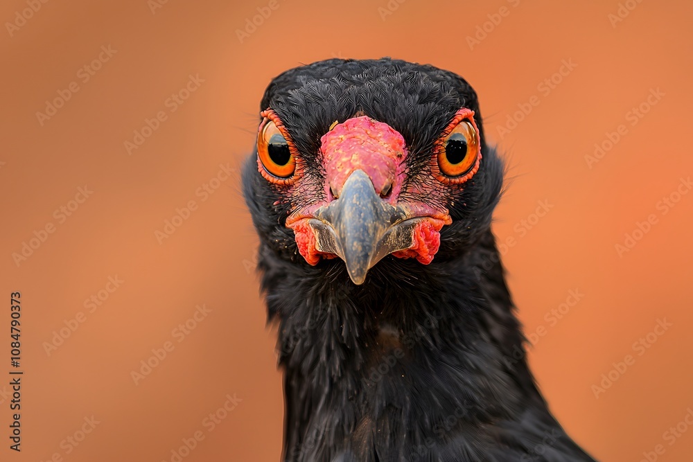 Close up Portrait of a Bateleur Eagle Fierce Bird of Prey Wildlife Photography African Close up Portrait of a Bateleur Eagle Fierce Bird of Prey Wildlife Photography African