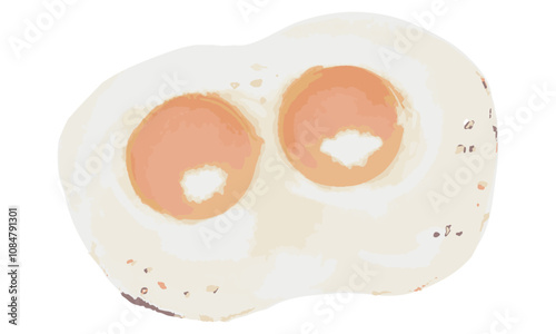 目玉焼きのイラスト素材
