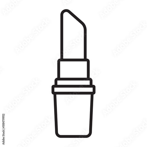 Lipstick line icon.