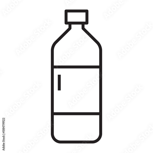 Plastic Bottle line icon.