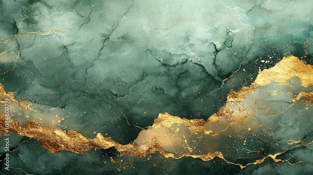 Abstract design featuring teal and gold textures, ideal for backgrounds or digital art. Abstract design featuring teal and gold textures, ideal for backgrounds or digital art.