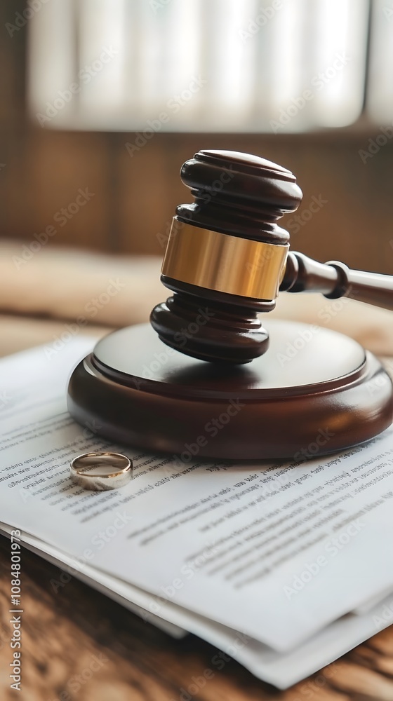 A gavel resting on legal documents, symbolizing justice and the judicial process. A gavel resting on legal documents, symbolizing justice and the judicial process.