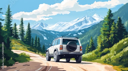 SUV Adventure: Majestic Mountain Escape