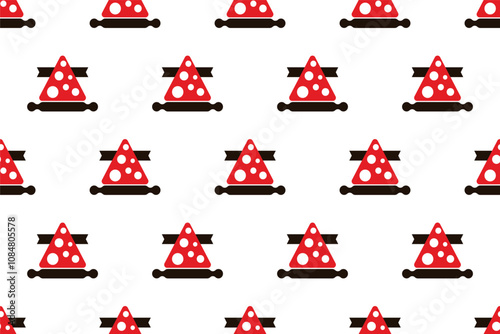 Pizza seamless pattern background