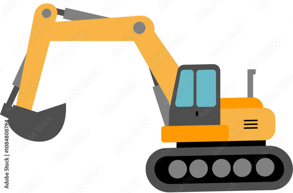 Excavator Illustration Excavator Illustration