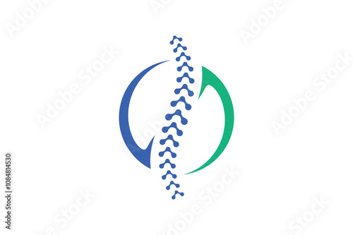 chiropractic logo design vector