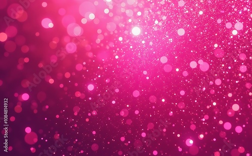 Dark Pink Glitter Background with Sparkling Lights.