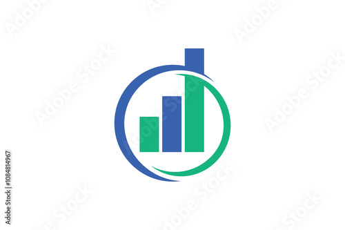 Finance marketing logo design vector