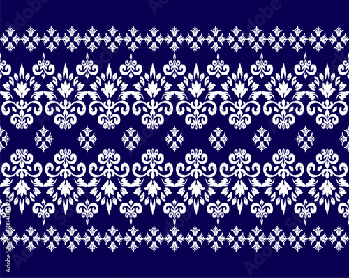 Wallpaper Mural Geometric ethnic oriental ikat pattern traditional Design for background,carpet,wallpaper,clothing,wrapping,Batik,fabric,Vector illustration.embroidery style. Torontodigital.ca