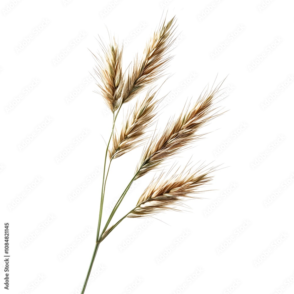 Fescue Seed isolated on white background, close up Fescue Seed isolated on white background, close up