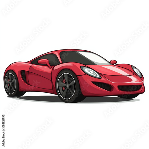 red sport car