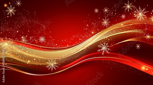 クリスマスと雪の結晶の壁紙