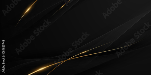 Black background with elegant effect. Vector illustration.