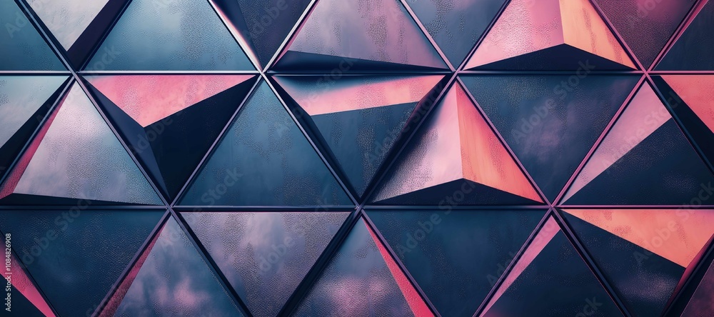 colorful pyramid triangle wall shape business background 9