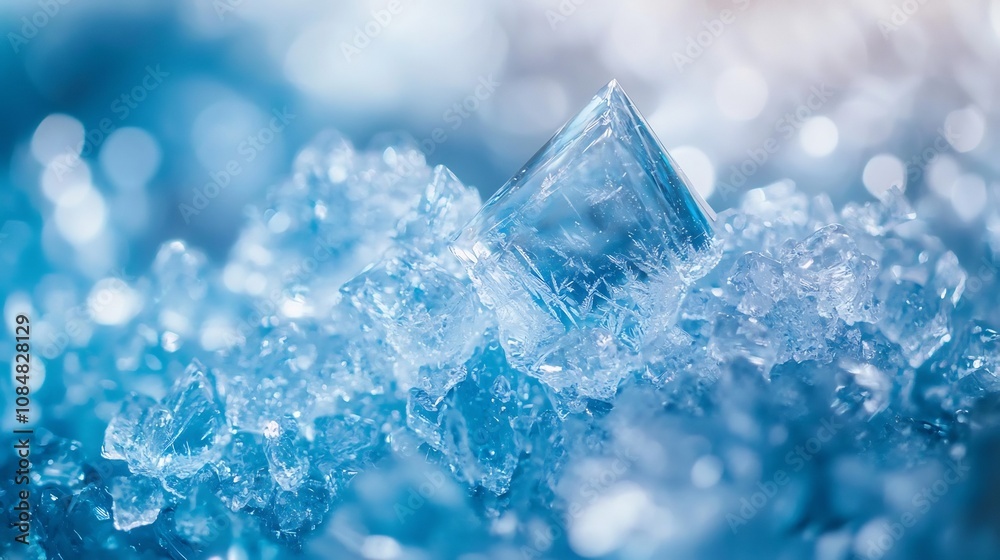 Cold Icy Shards, Freezing Blue and White Icy Shard Explosion in Ultra HD Abstract Concept Cold Icy Shards, Freezing Blue and White Icy Shard Explosion in Ultra HD Abstract Concept