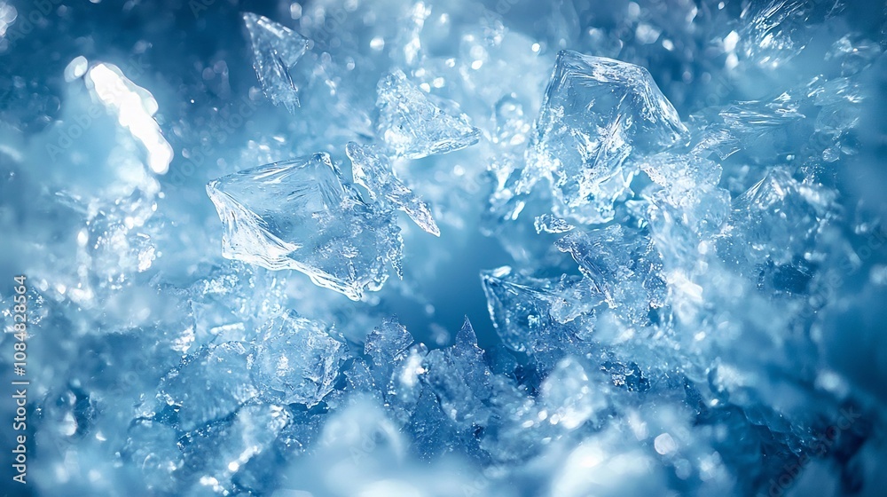 custom made wallpaper toronto digitalCold Icy Shards, Shattered Ice Shards Spreading Outwards in Frozen Explosion