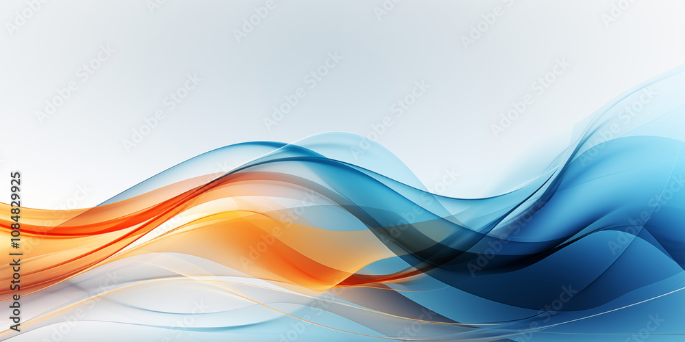Orange blue abstract wavy background Orange blue abstract wavy background