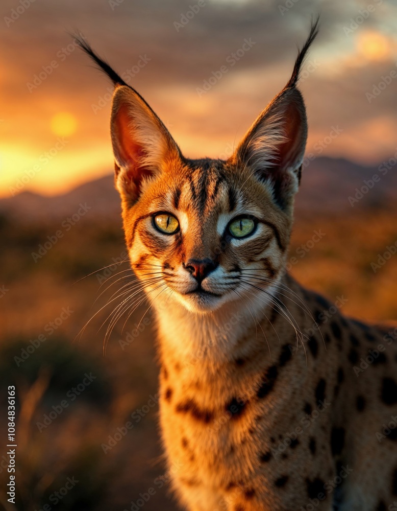 Naklejka premium Iberian lynx, Lynx, wild cat